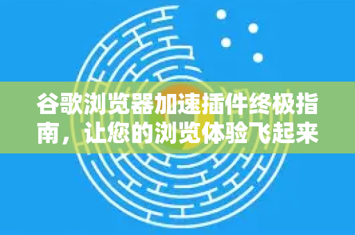 谷歌浏览器加速插件终极指南，让您的浏览体验飞起来