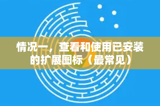 情况一，查看和使用已安装的扩展图标（最常见）