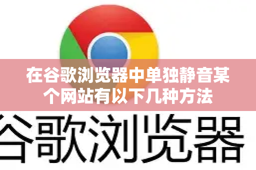 在谷歌浏览器中单独静音某个网站有以下几种方法
