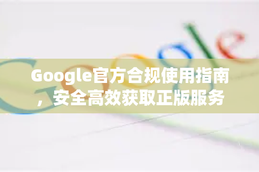 Google官方合规使用指南，安全高效获取正版服务